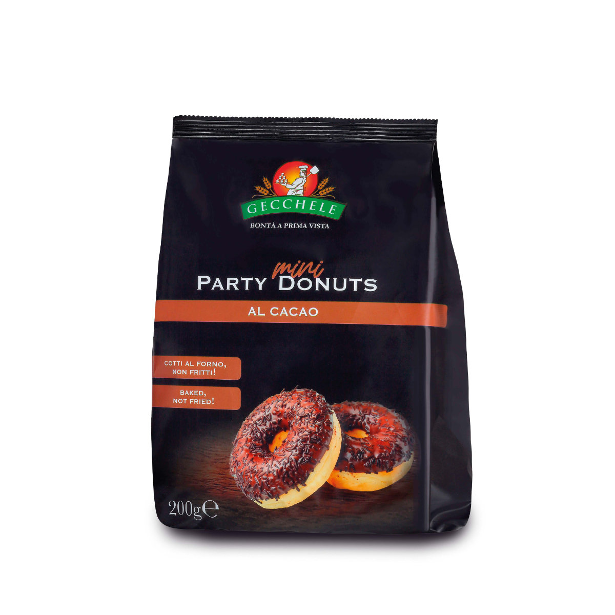 GECCHELE PARTY MINI DONUTS CACAO GR.200