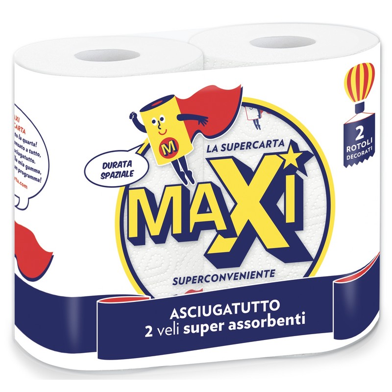 ASCIUGATUTTO MAXI 2 ROTOLI 2VELI