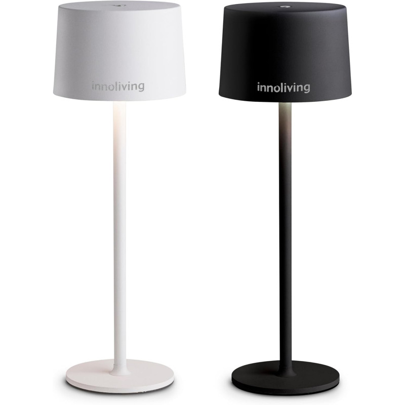 LAMPADA DA TAVOLA A LED BIANCA/NERA H.350         