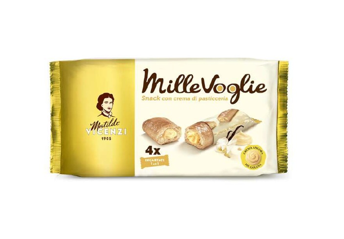 MILLEVOGLIE VICENZI SNACK CREMA PASTICCIERA GR.100