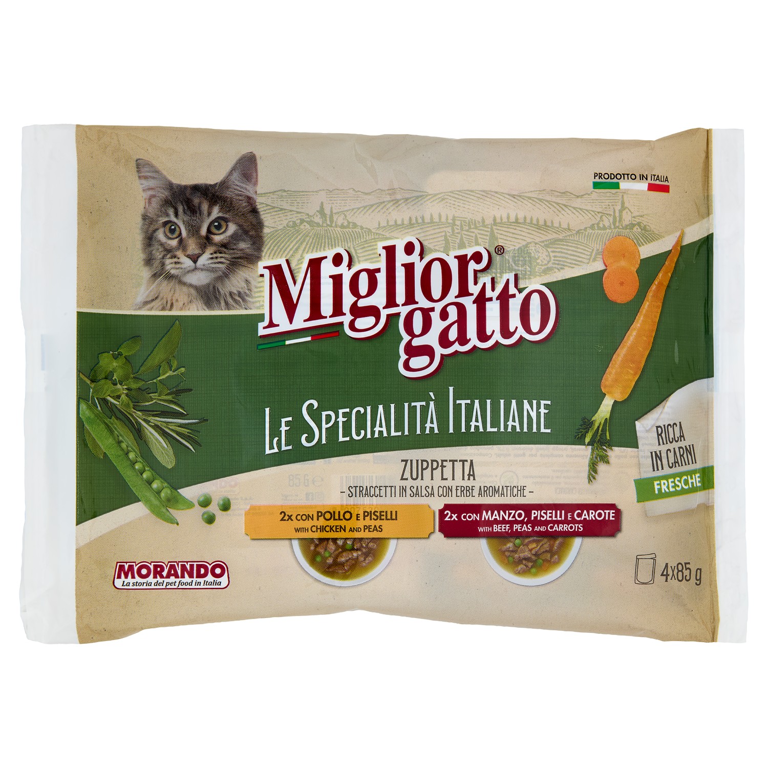 MORANDO GATTO MULTIPAACK STRACC.GR.85X4 SPEC.ITALI