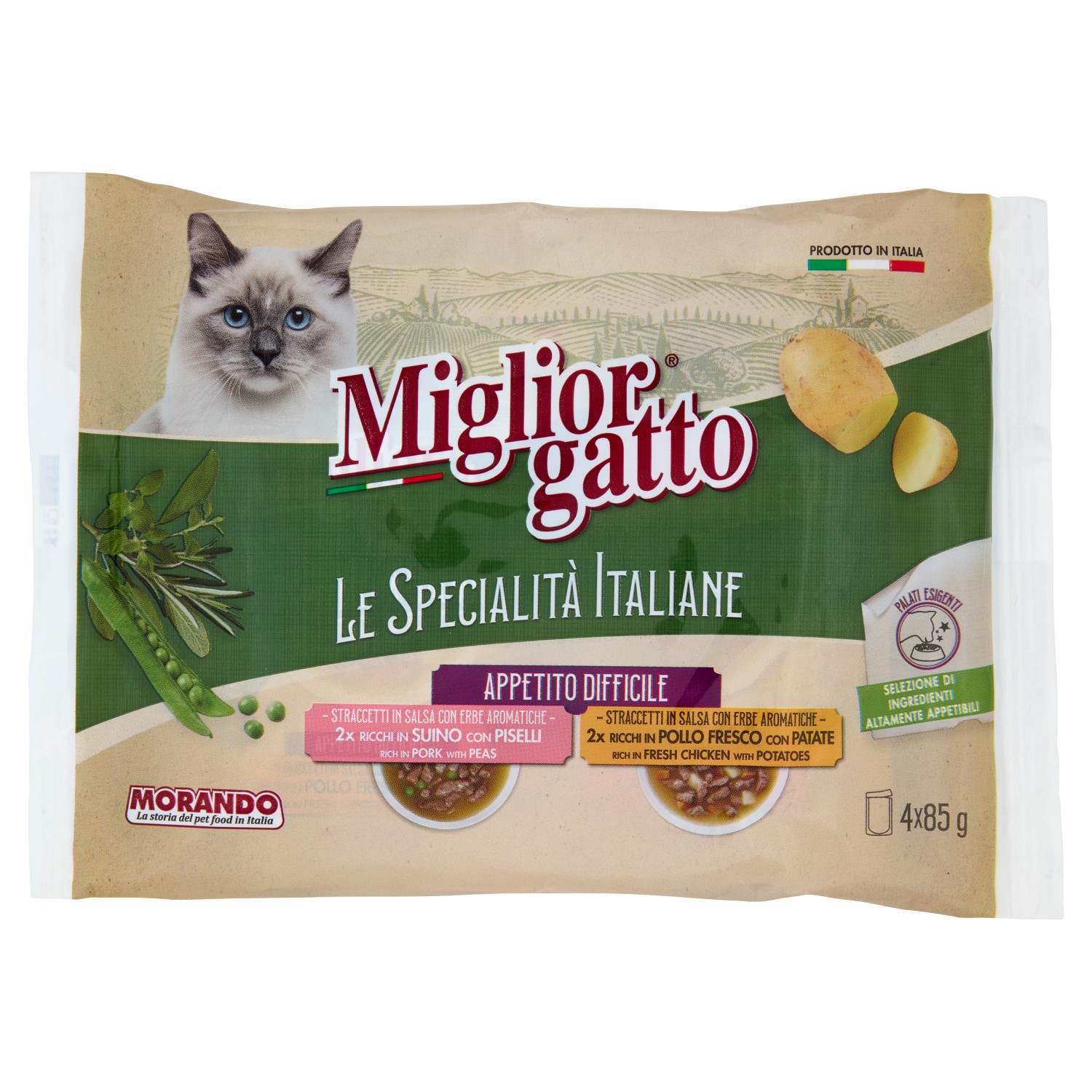 MORANDO GATTO MULTIP.APPETITO DIFF.85X4 SPEC.ITALI