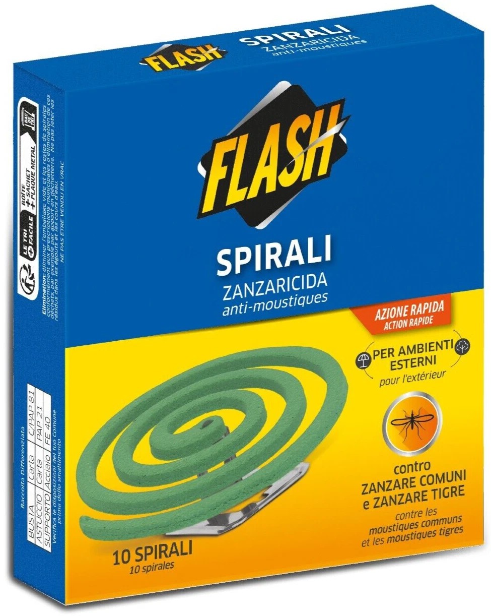 FLASH SPIRALI ANTIZANZARE X10