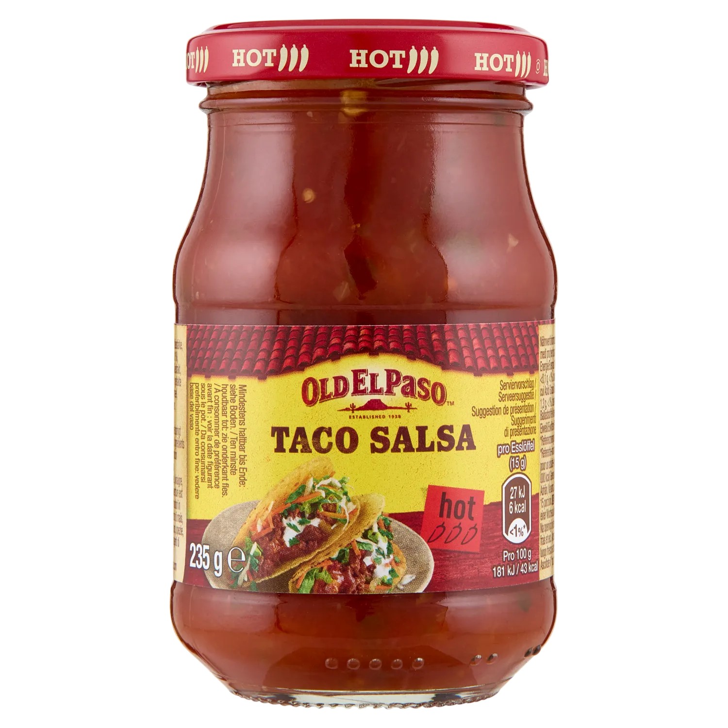 OLD EL PASO SALSA PARA TACOS GR.235               