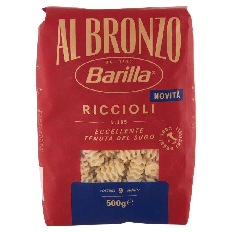 PASTA BARILLA AL BRONZO RICCIOLI GR.500           
