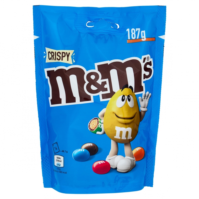M&M'S CRISPY POUCH  GR.187                        