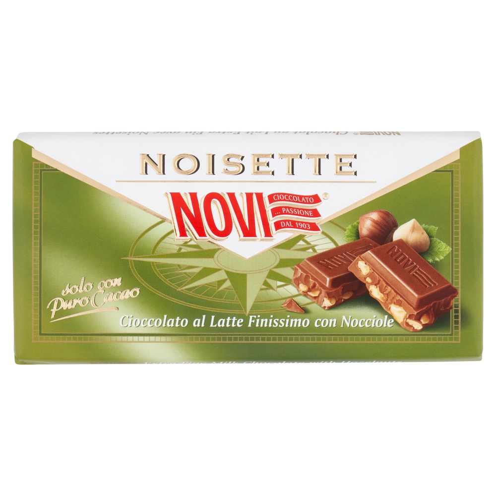 NOVI NOISETTE CIOCCOLATO AL LATTE FINISSIMO CON NOCCIOLE 100 G