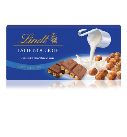 LINDT LATTE CON NOCCIOLE INTERE 100 G