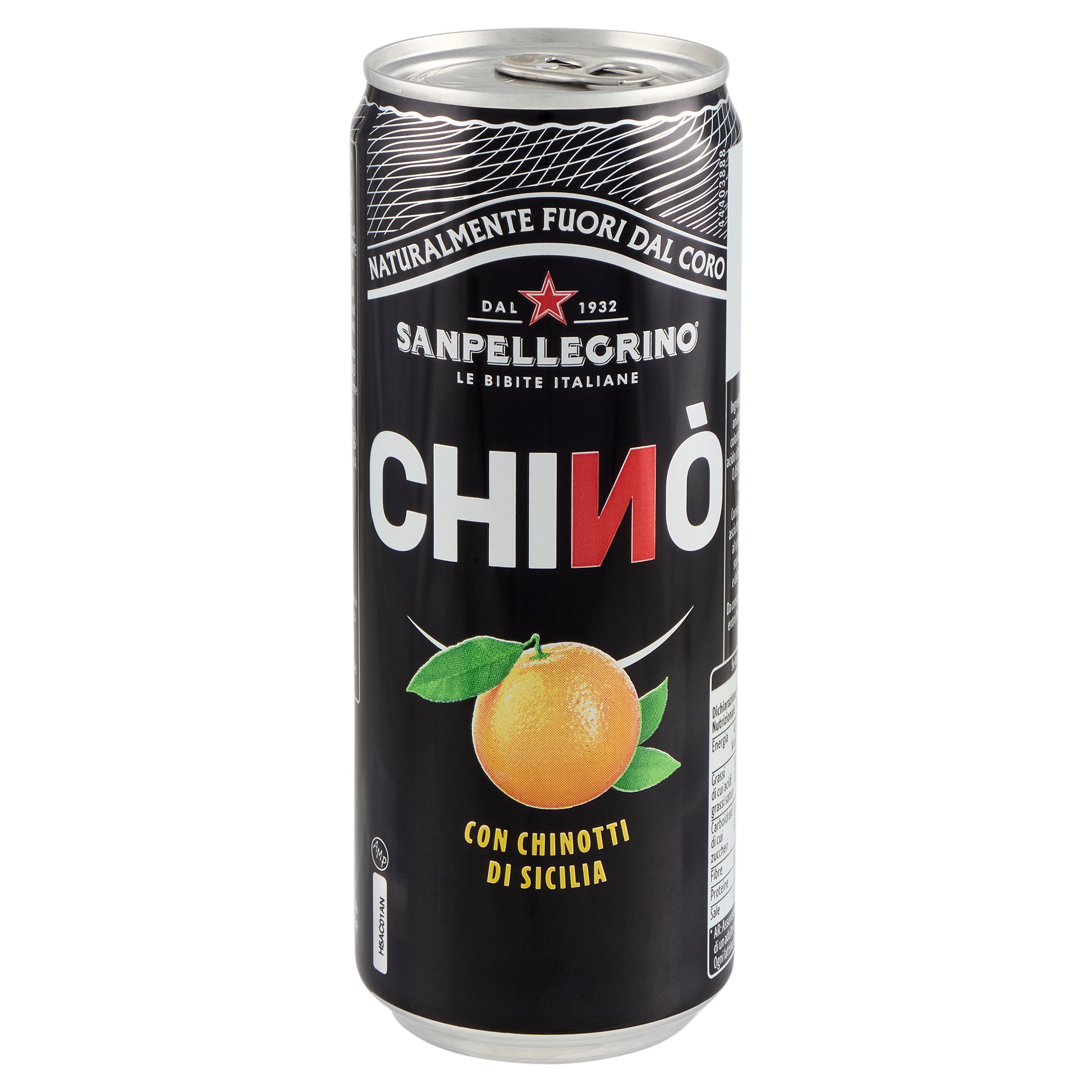SANPELLEGRINO BIBITE GASSATE, CHINO', LATTINA 33CL