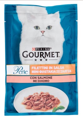 PURINA GOURMET PERLE GATTO FILETTINI CON SALMONE BUSTA 85G