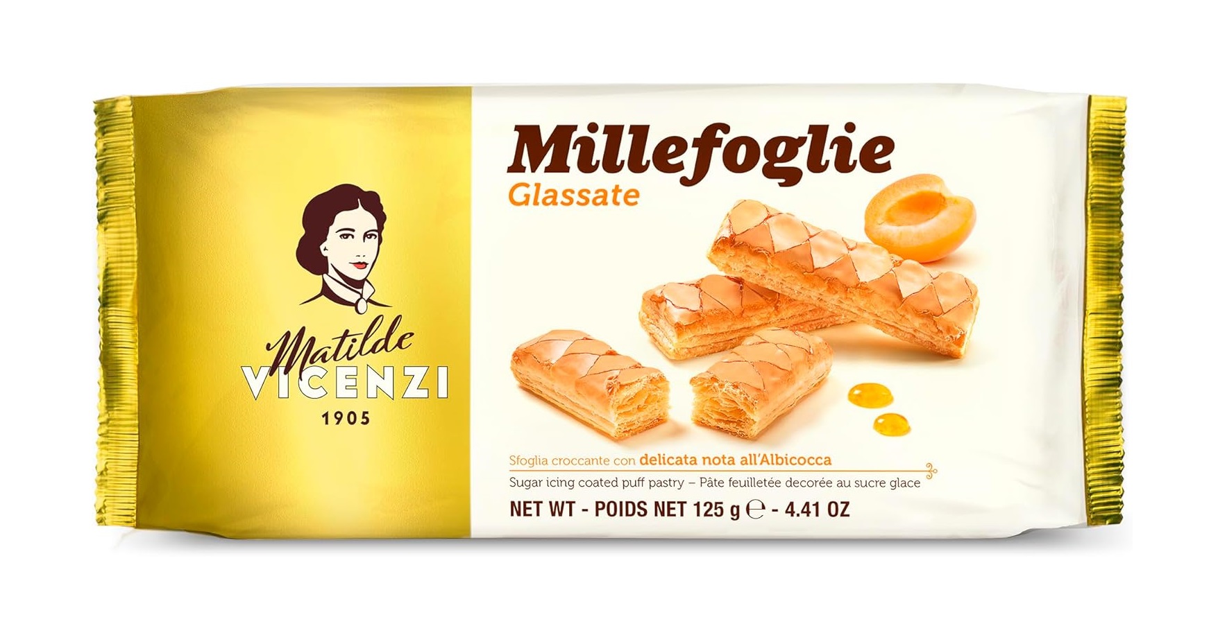 PASTICCERIA MATILDE VICENZI MILLEFOGLIE D'ITALIA GLASSATE 150 G