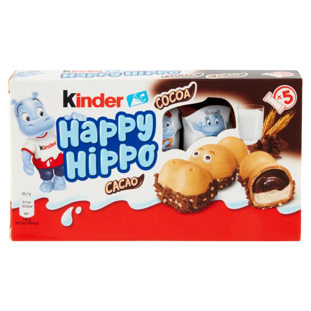 FERRERO KINDER HAPPY HIPPO CACAO T5X10