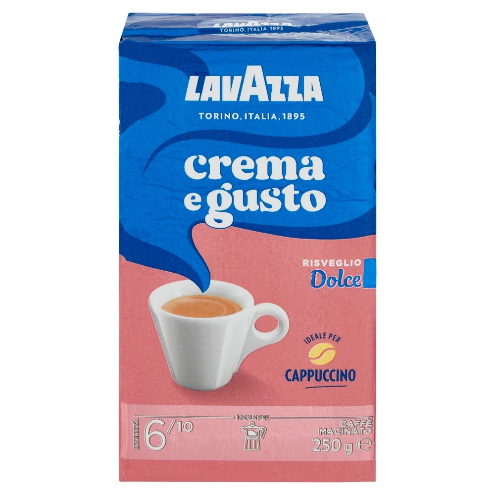 LAVAZZA, CREMA E GUSTO DOLCE CAFFE MACINATO - 250 G