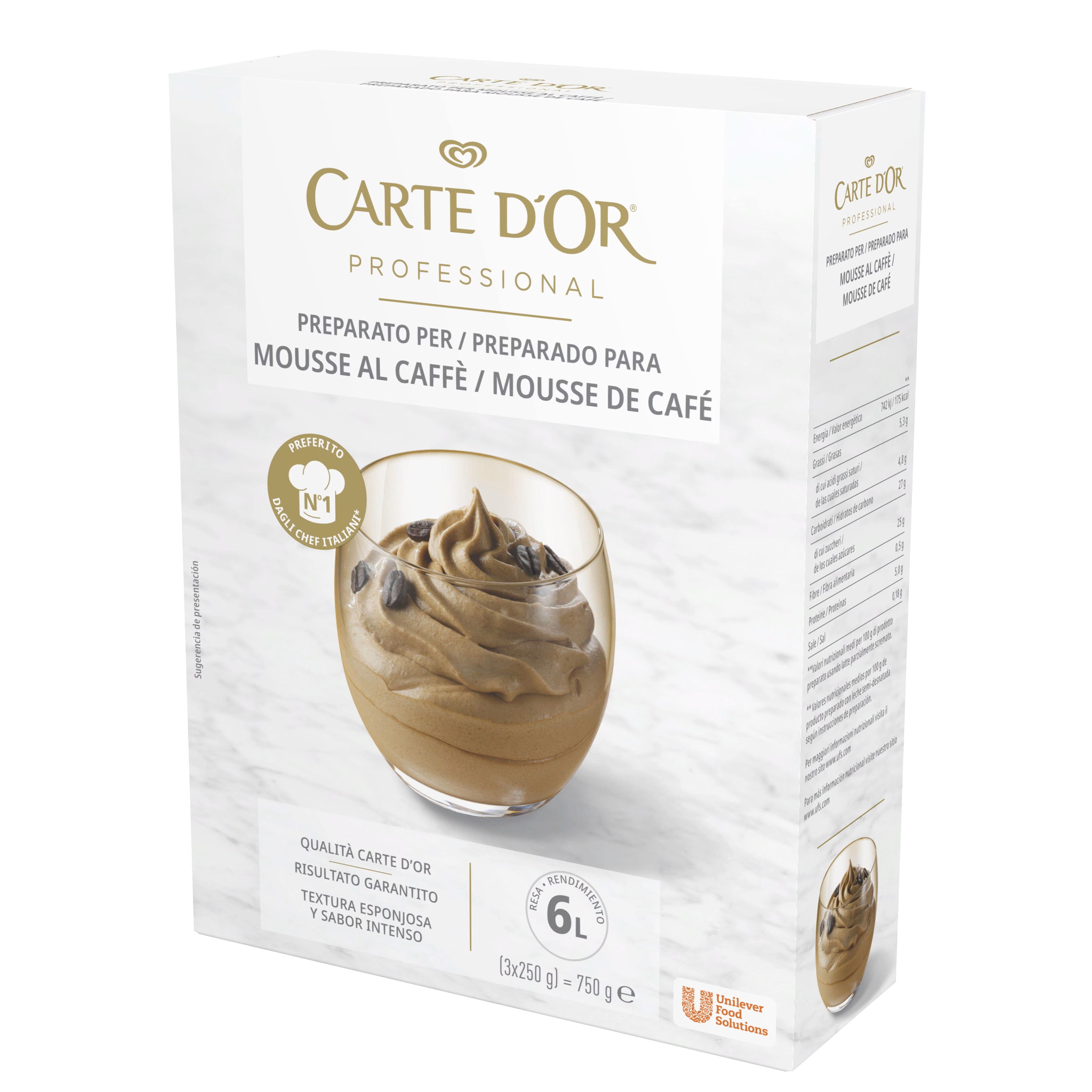 CARTE D'OR MOUSSE CAFFE' GR.750
