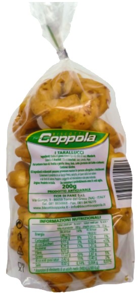 TARALLINI COPPOLA C/MANDORLE GR200
