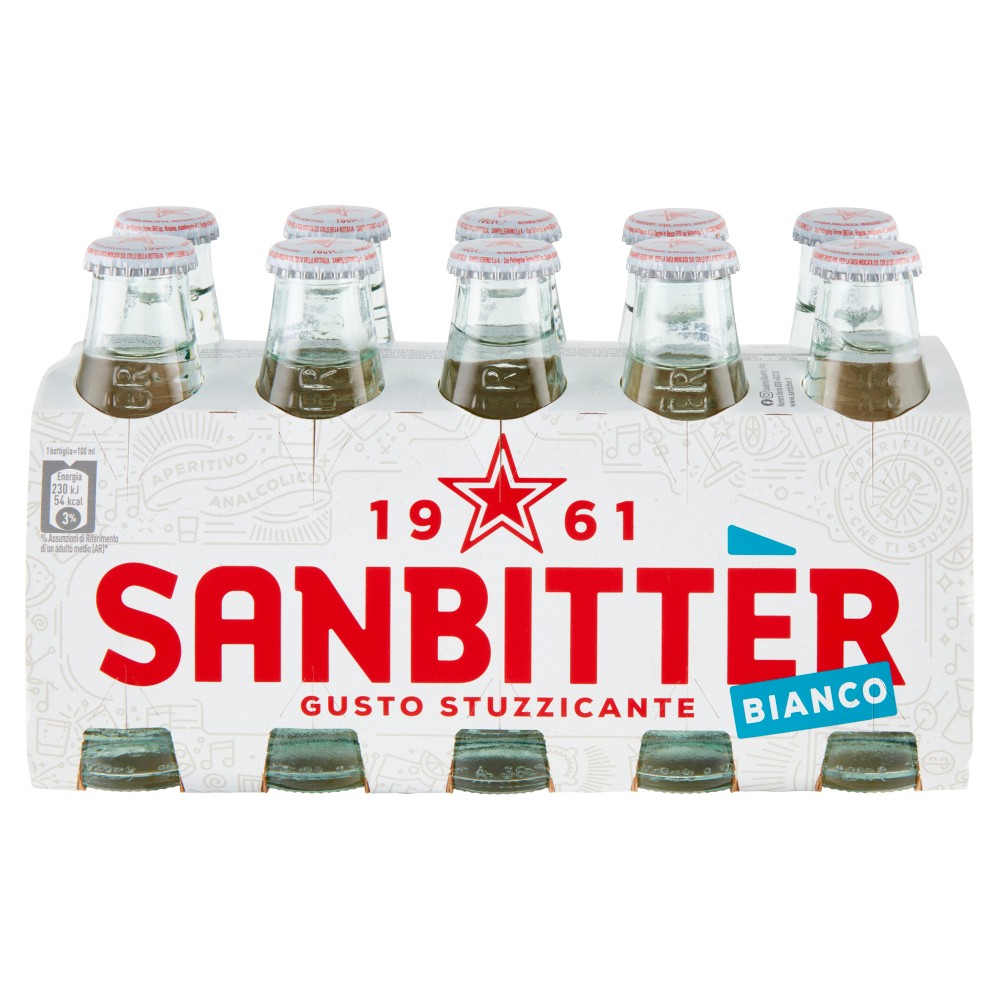 SANBITTER APERITIVO ANALCOLICO DRY, 10CL X 10