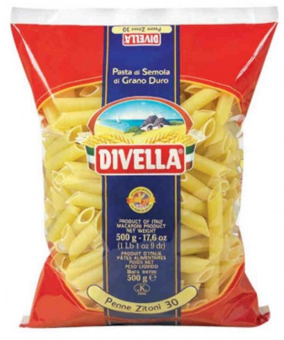 PASTA DIVELLA N.30 PENNE ZITONI GR.500