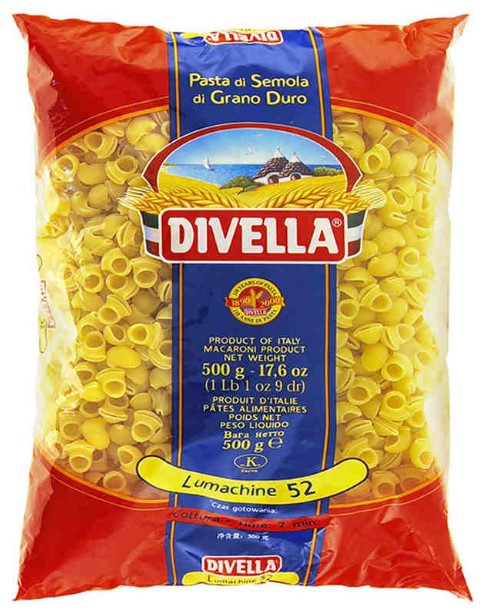 PASTA DIVELLA N.52 LUMACHINE GR.500
