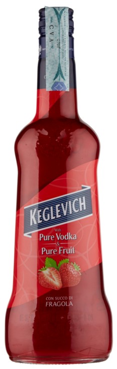 KEGLEVICH WITH PURE VODKA & PURE FRUIT CON SUCCO DI FRAGOLA 0,7 L