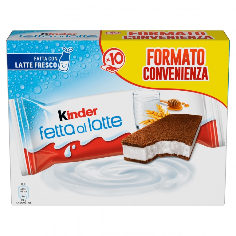 KINDER FETTA AL LATTE 10 X 28 G