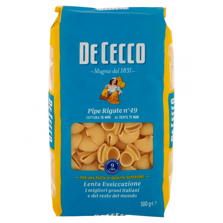PASTA DE CECCO PIPE RIGATE 49 GR.500              