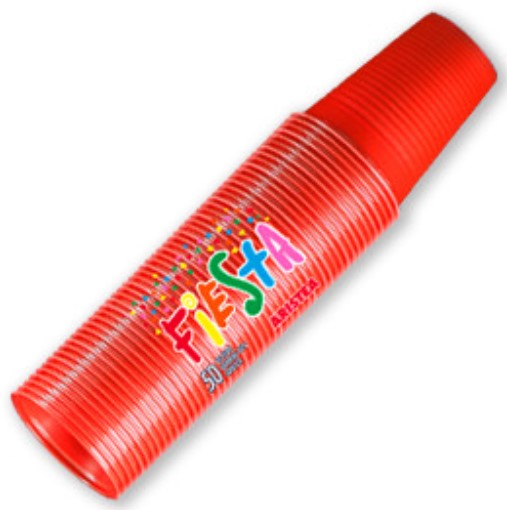 BICCHIERI CC 200 FIESTA  ROSSO PZ 50