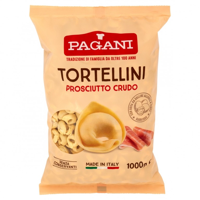 PAGANI TORTELLINI CON PROSCIUTTO CRUDO 1000 G