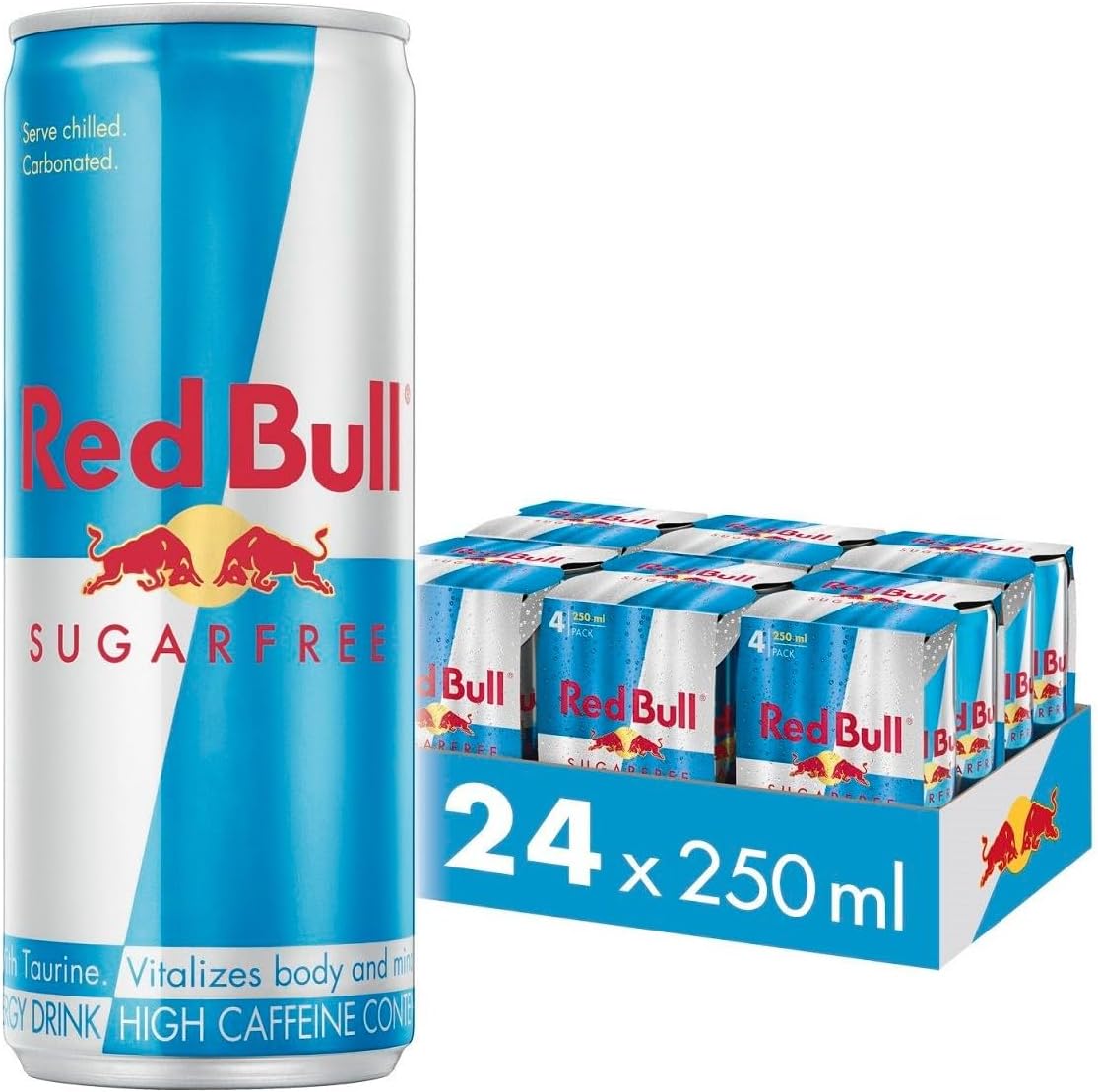 RED BULL ENERGY DRINK, SENZA ZUCCHERI, 250 ML