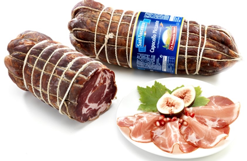 SAN VINCENZO CAPOCOLLO PICCANTE CON PEPERONCINO DI CALABRIA