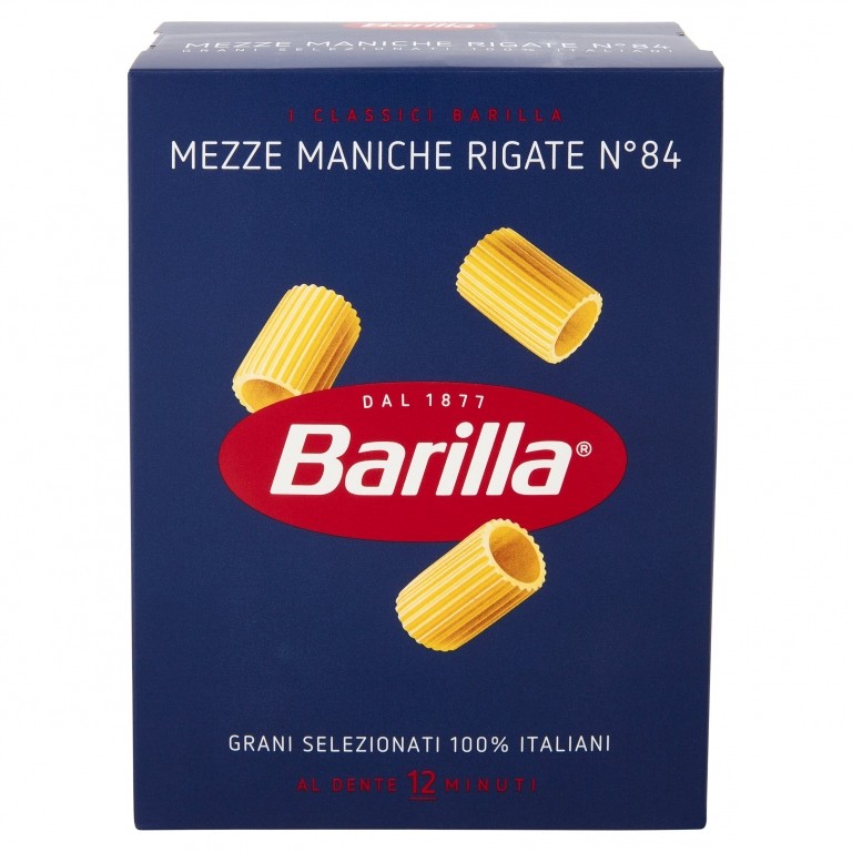 BARILLA MEZZE MANICHE RIGATE N.84 500 G