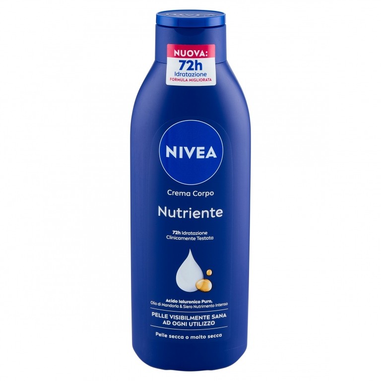 NIVEA CREMA CORPO NUTRIENTE 48H SIERO IDRATAZIONE INTENSA E OLIO DI MANDORLE X2* 250 ML