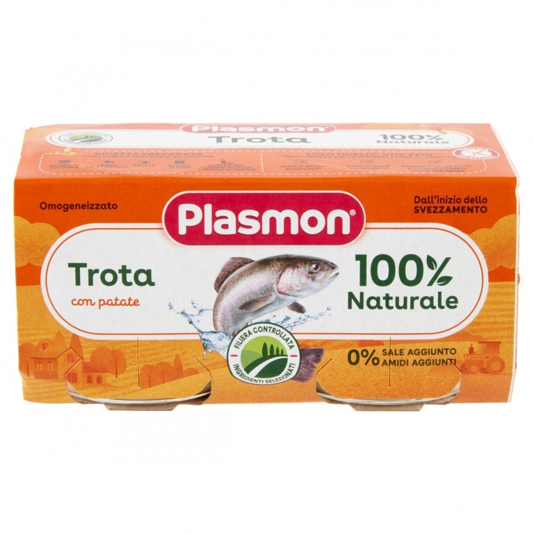 PLASMON TROTA CON PATATE OMOGENEIZZATO 2 X 80 G