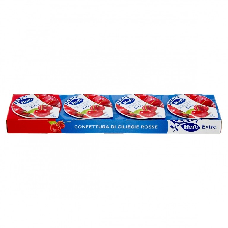 HERO CONFETTURA EXTRA DI CILIEGIE ROSSE 4 X 25 G
