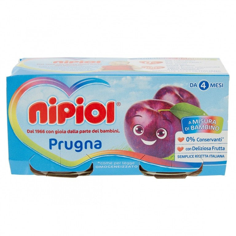 NIPIOL PRUGNA OMOGENEIZZATO 2 X 80 G